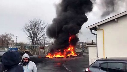 Incendie de pneus