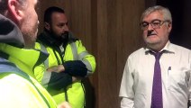 Le directeur général des services est venu échanger avec les grévistes