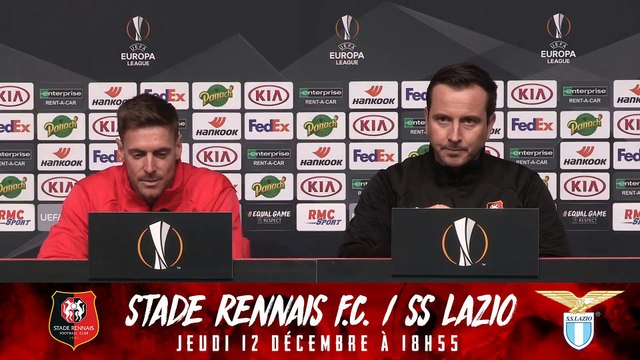 Europa League. Stade Rennais F.C. / SS Lazio : conférence de presse