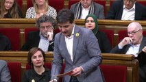 Rifirrafe entre Torra y ERC por la negociación con el PSOE en el pleno del Parlament