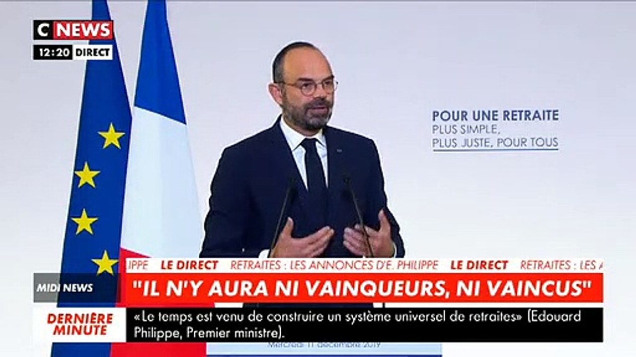 Réforme retraites: Édouard Philippe: "Les personnes nées avant 1975 ne sont pas concernées par ce système" - "Un système plus simple, plus fort, plus juste"