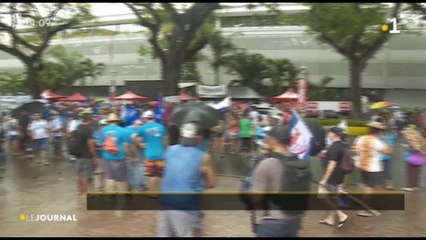 grève de la fonction publique entre 500 et 100 participants à Papeete