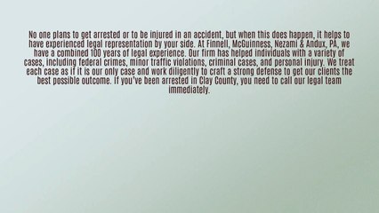 Criminal Defense in Clay County - Clay Lawyer