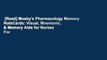 [Read] Mosby's Pharmacology Memory NoteCards: Visual, Mnemonic, & Memory Aids for Nurses  For