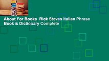 About For Books  Rick Steves Italian Phrase Book & Dictionary Complete