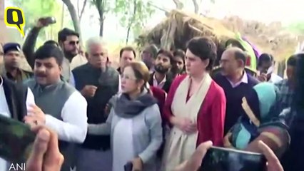 उन्नाव रेप पीड़िता के परिवार से मिलने पहुंचीं प्रियंका गांधी