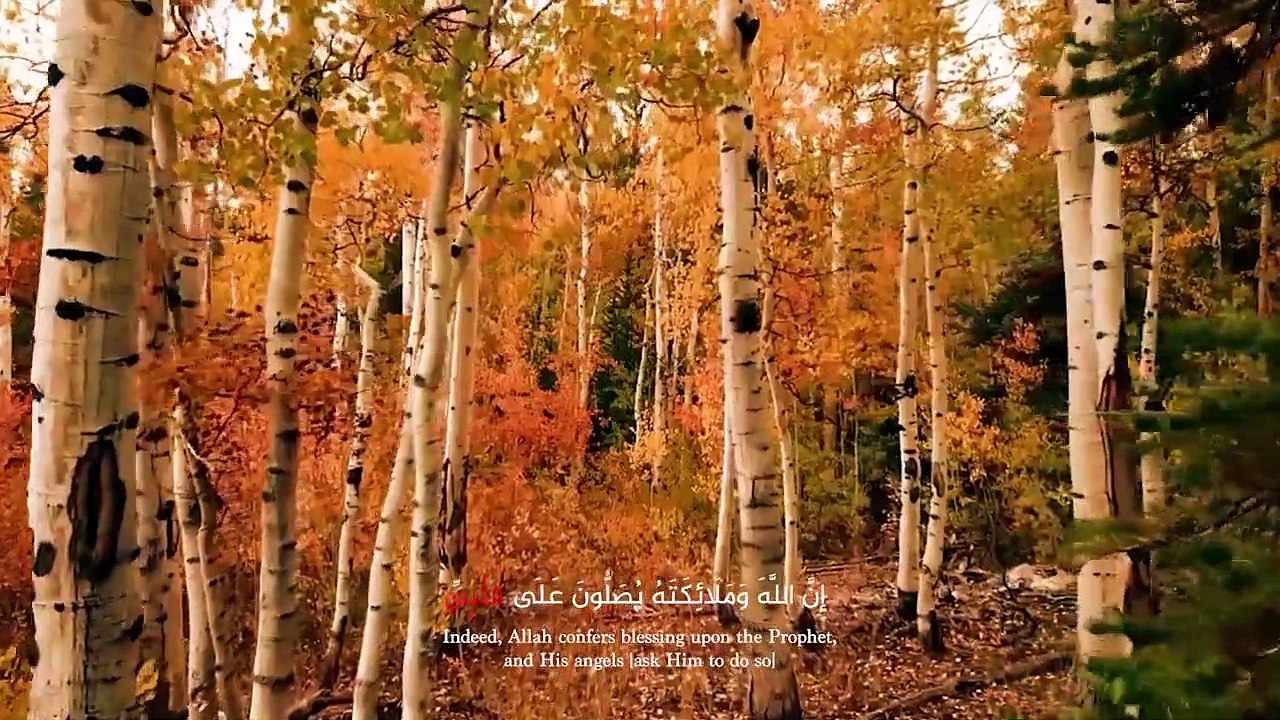 ان الله وملائكته يصلون على النبي | تلاوة بصوت يشعرك بالحنان والشوق الى النبي صل الله عليه وسلم