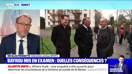Bayrou mis en examen: quelles conséquences pour la majorité?