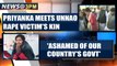 Priyanka Gandhi Vadra meets the kin of Unnao case victim who succumbed to her injuries|Oneindia News
