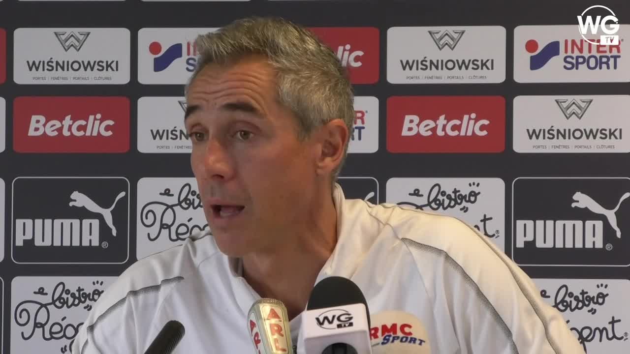 Paulo Sousa : "La base de notre travail est sur notre organisation offensive"