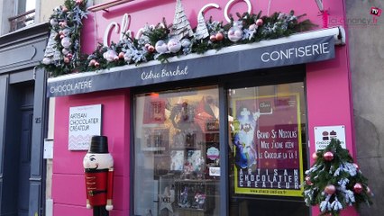"Saint Nicolas" dans l'atelier tout chocolat de  Cédric Barchat, Maître Chocolatier