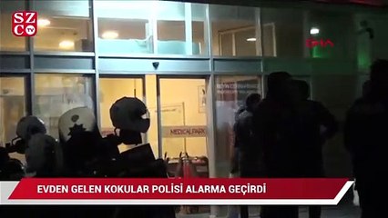 Download Video: Silivri’de evden gelen kokular polisi alarma geçirdi