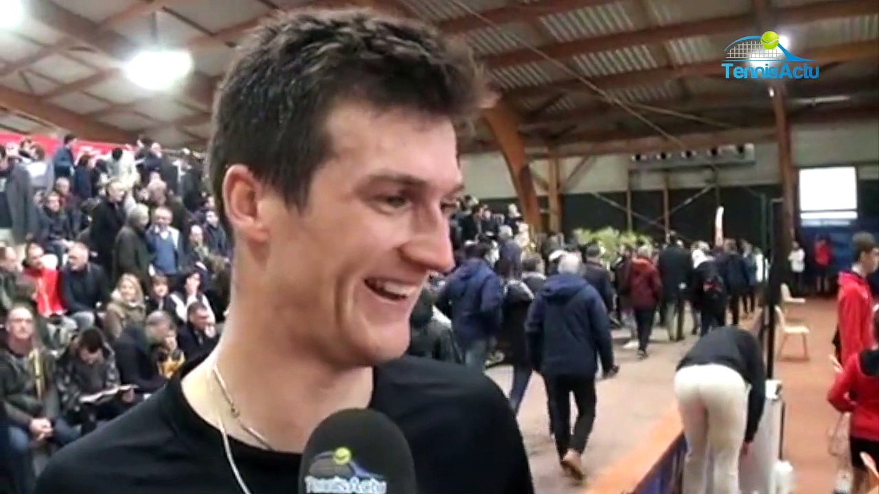 FFT - Interclubs Pro A (H) 2019 - Manuel Guinard : "On est des animaux" (...) après avoir donné le 1-0 au TC Quimperlé contre Villa Primrose en finale