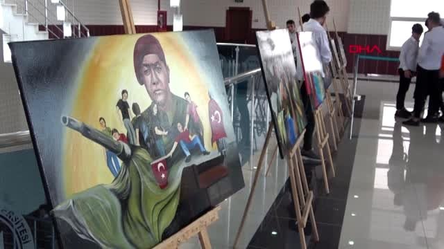 Bitlis'te güzel sanatlar lisesi öğrencileri sergi açıp, konser verdi