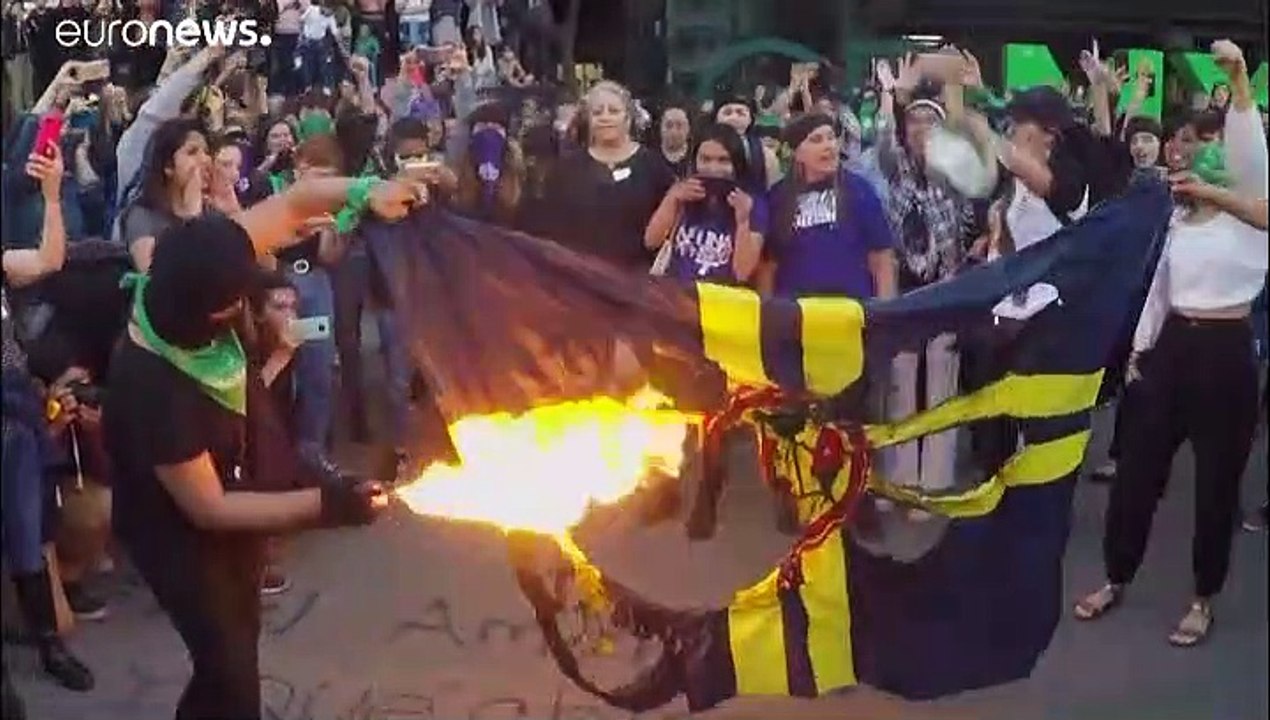 Protesta feminista en Ciudad de México