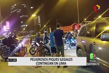 Realizan piques ilegales en La Molina, Vía Evitamiento y playa La Herradura