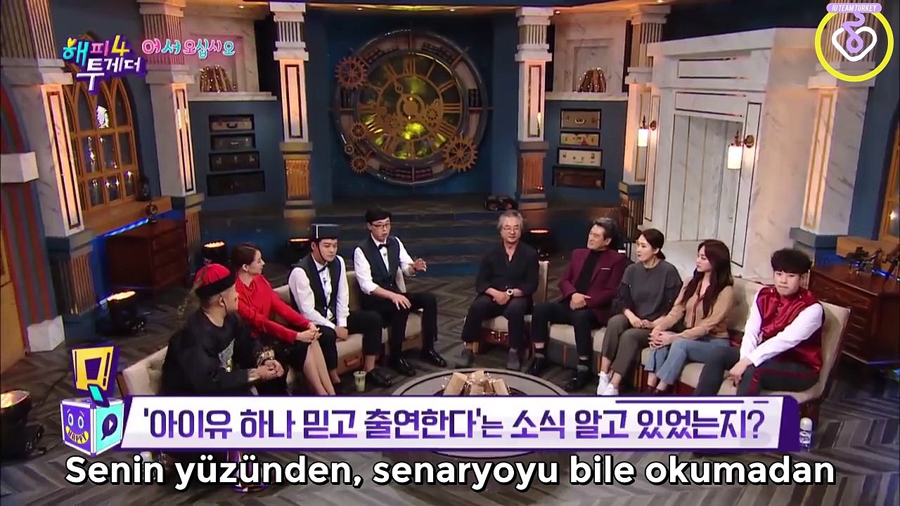 IU Hotel Del Luna oyuncularını aradı (Türkçe Altyazılı) [Happy Together/2019.10.24]