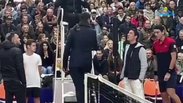 FFT - Interclubs Pro A (H) 2019 - Ça a chauffé entre Luca Vanni (Quimperlé) et Elliot Benchetrit (Villa Primrose) en finale à Talence