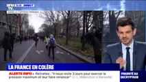 Gilets jaunes: le cortège avance à Paris, quelques tensions sont en cours