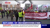 Gilets jaunes/CGT: deux manifestations en cours à Paris