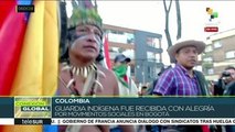 Músicos de Colombia rinden homenaje a la Guardia Indígena del Cauca