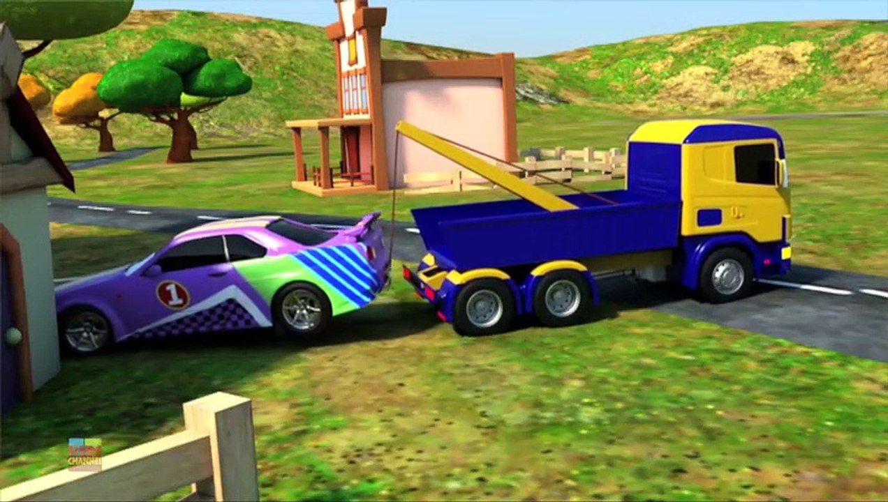 Tractor Car Garage | Street Vehicles Videos for Kids | Car Cartoon for Children