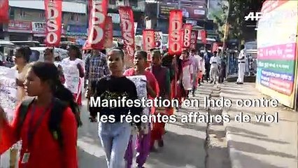 Inde: manifestation contre les affaires de viol qui secouent le pays