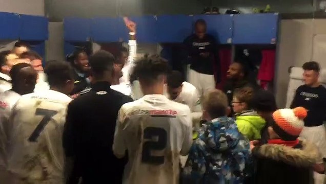 Football : il y a de la joie dans le vestiaire de Raon-l'Etape après la qualification pour les 32es de finale de la coupe de France