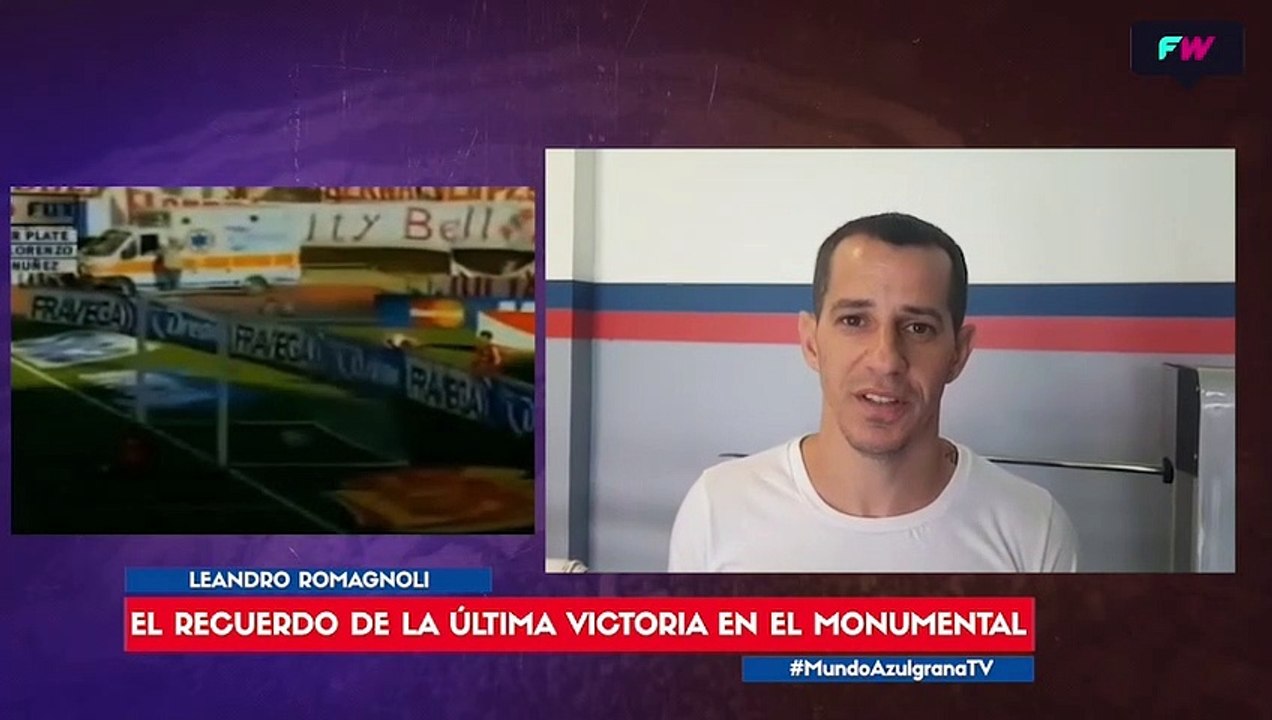 El recuerdo de Romagnoli de la última victoria en el Monumental