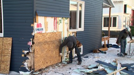 Un chauffard fonce sur une maison à Saint-Cyrille-de-Lessard