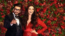 Deepika padukone and Ranveer Singh's first look for their Mumbai Reception for bollywood