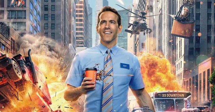 Free Guy movie (2020) - Ryan Reynolds, Jodie Comer, Taika Waititi