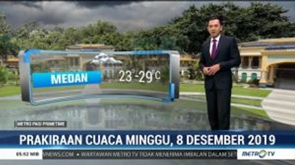 Prakiraan Cuaca, Minggu 8 Desember 2019