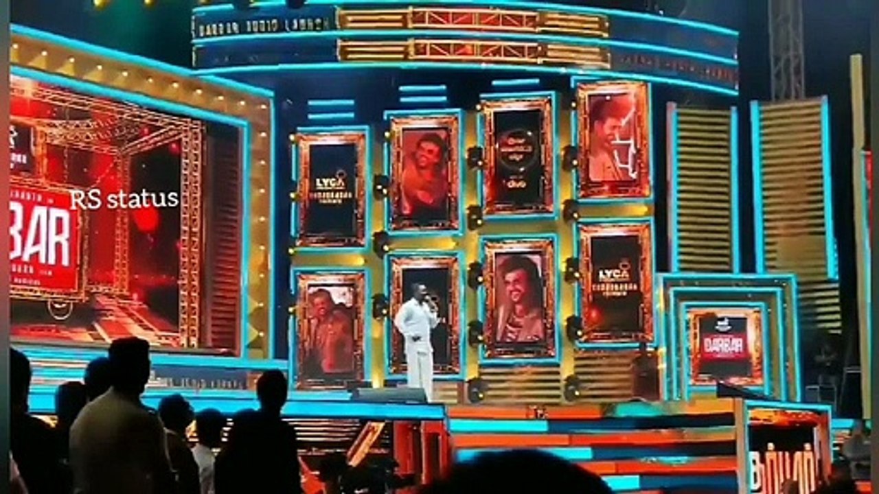 darbar audio launch,darbar audio launch live,live darbar audio launch,superstar at darbar audio launch,darbar live