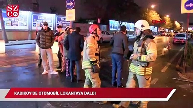 Dükkana giren otomobil ortalığı savaş alanına çevirdi