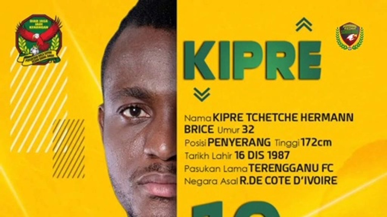 Kipre Tchetche Herman (Kedah FA 2020) - Biodata