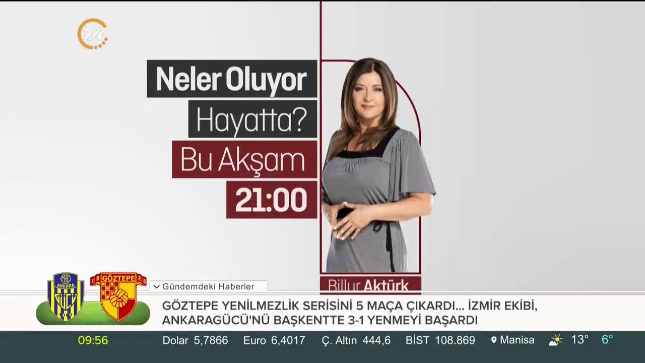 "Neler Oluyor Hayatta" bu akşam 21.00'de 24 TV'de @billurakturk
