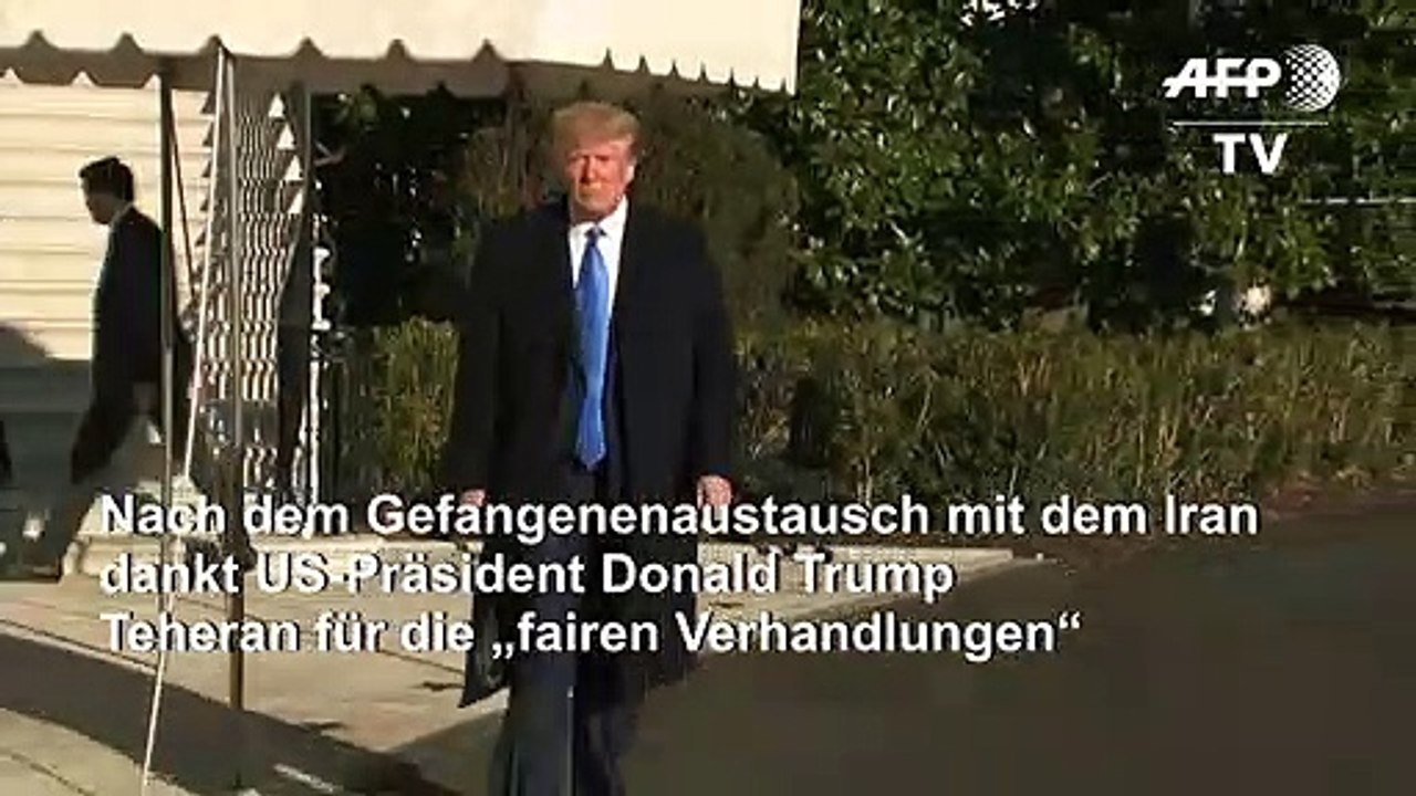 Trump dankt dem Iran nach Gefangenenaustausch