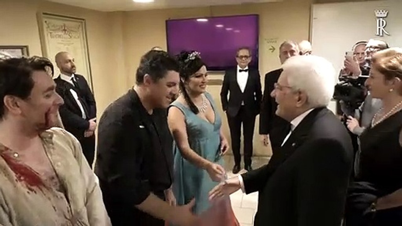 Milano - Mattarella al Teatro alla Scala per la Tosca (07.11.19)