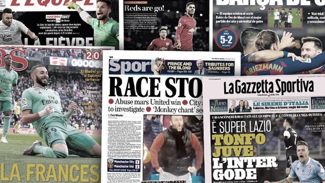 Le derby de Manchester fait scandale, la première défaite de la Juve fait couler beaucoup d’encre en Italie