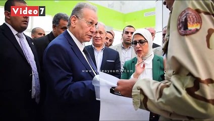 وزيرة الصحة تبحث تفاصيل التعديلات بمستشفى العديسات الجديدة