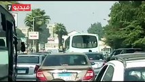 زحام مرورى بمحيط جامعة القاهرة بسبب زيادة الأحمال.. فيديو