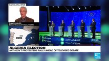 Algeria election : protesters rally ahead of televised debate