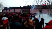 Samsunspor - Yeni Çorumspor maçında olaylar çıktı