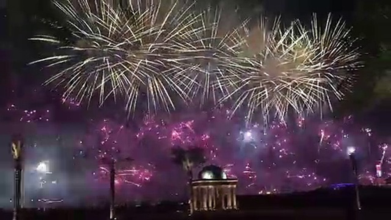 Amazing Firework at Emirates Palace Abu Dhabi UAE
