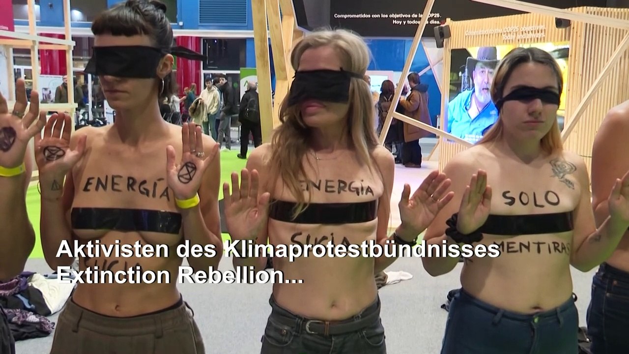 Extinction Rebellion: Freizügiger Protest in Madrid