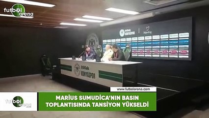 Marius Sumudica'nın basın toplantısında tansiyon yükseldi