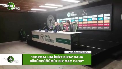 Aykut Kocaman: "Normal halimize biraz daha büründüğümüz bir maç oldu"