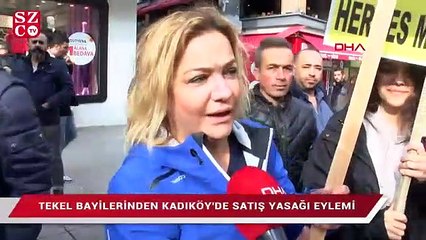 Tekel bayilerinden 'saat' eylemi