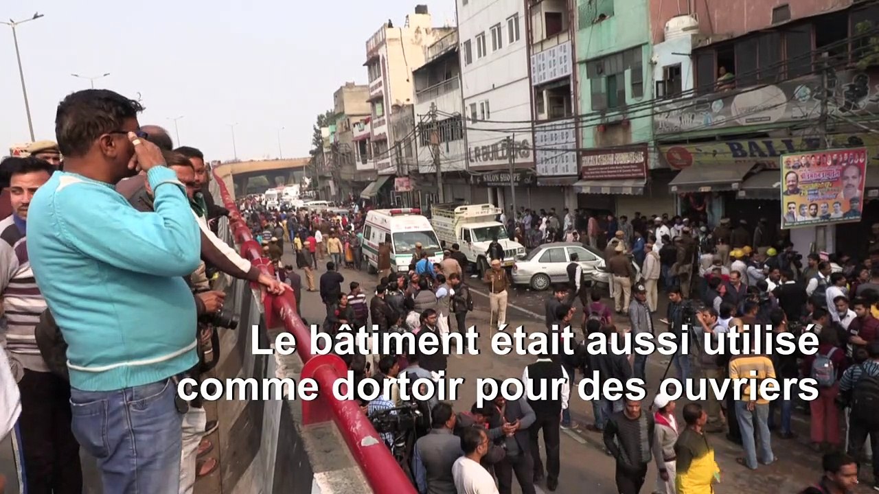 Inde: au moins 43 morts dans l'incendie d'une usine à New Delhi